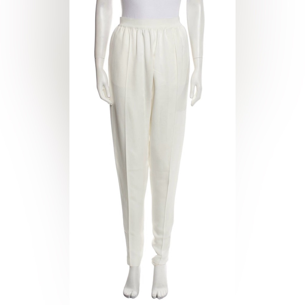 Celine Women's Elegant White Trousers